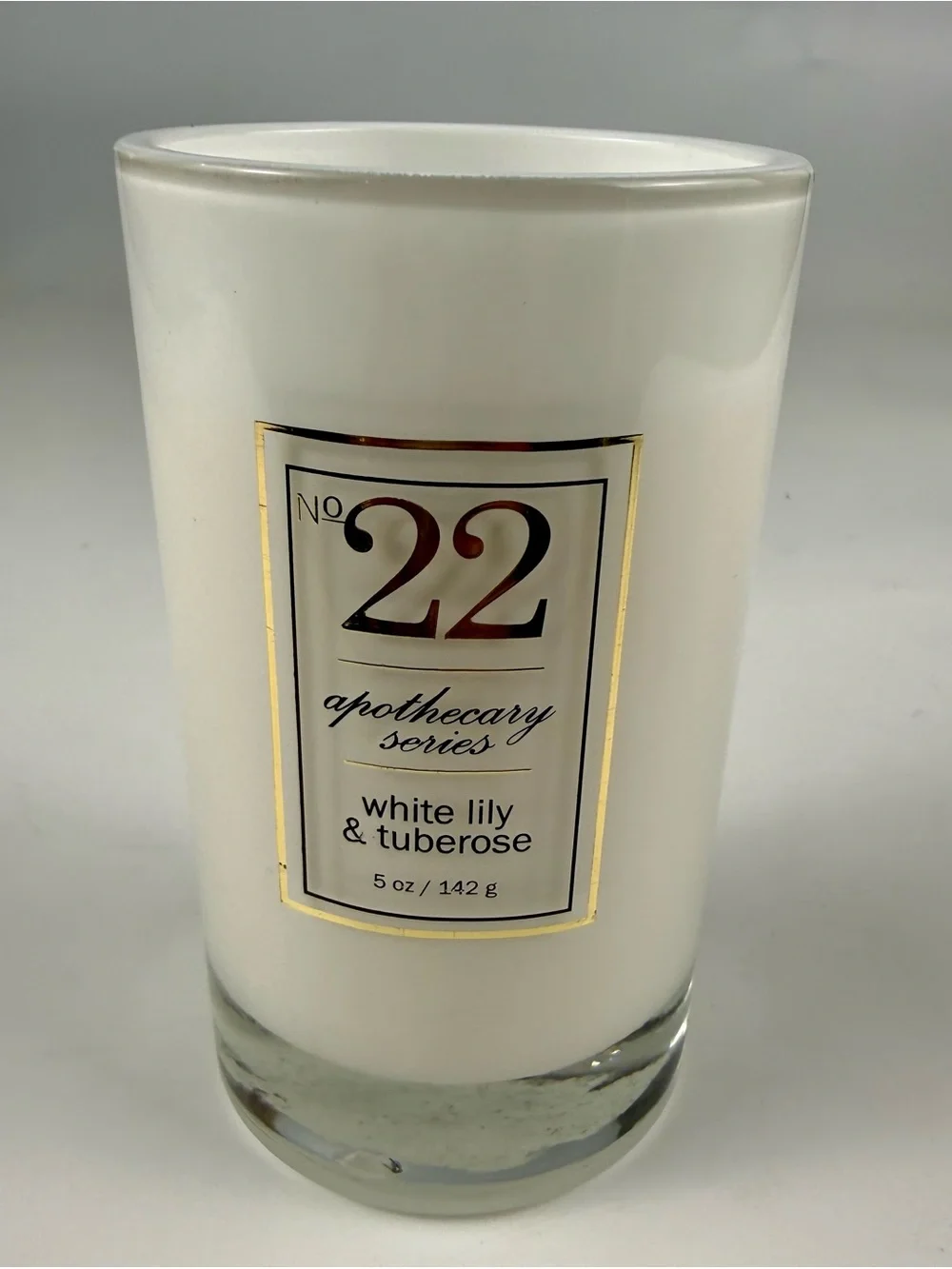 Bellevue Apothecary Series No 22 White lily & tuberose Candle 5 oz